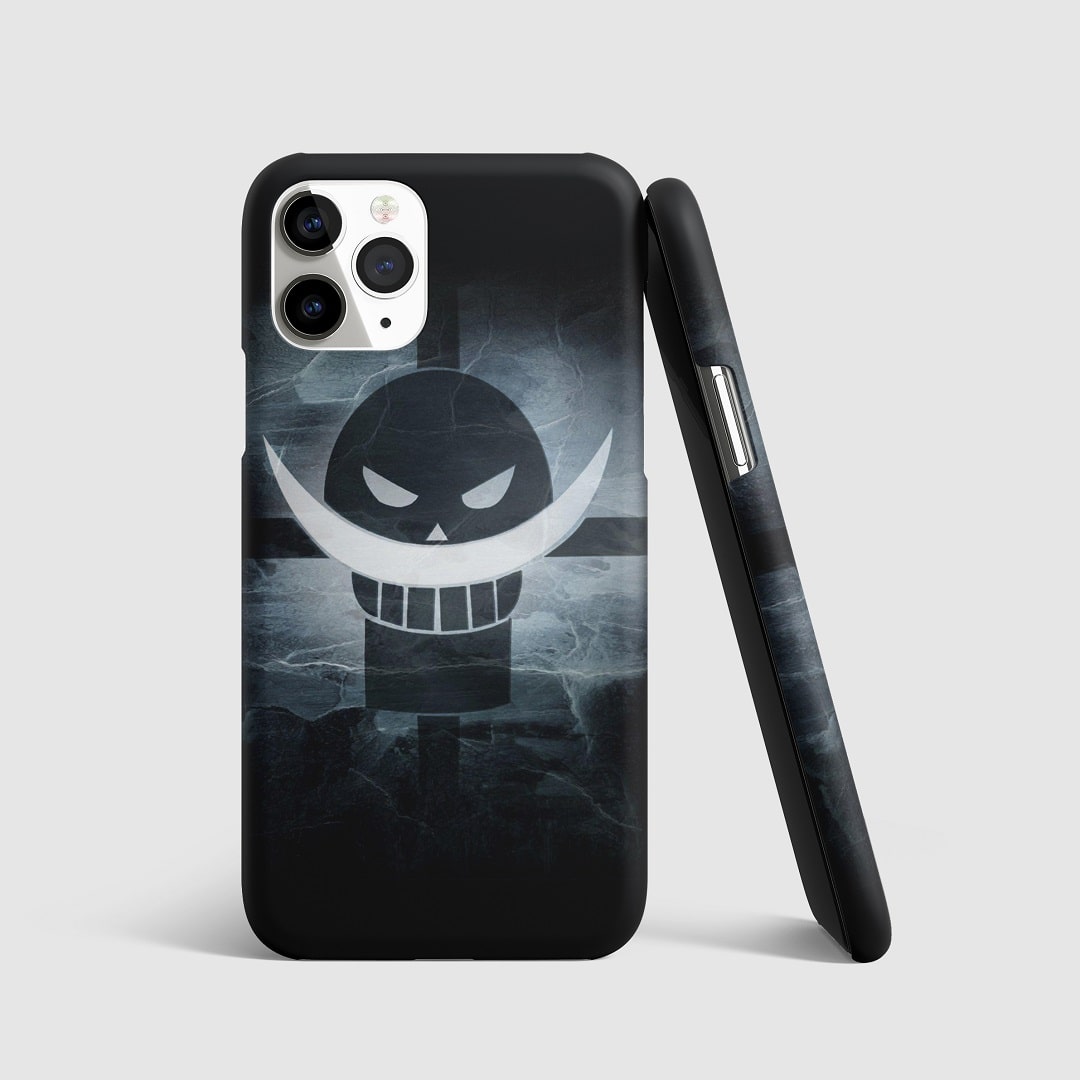 Whitebeard from One Piece illustrated on protective phone cover.